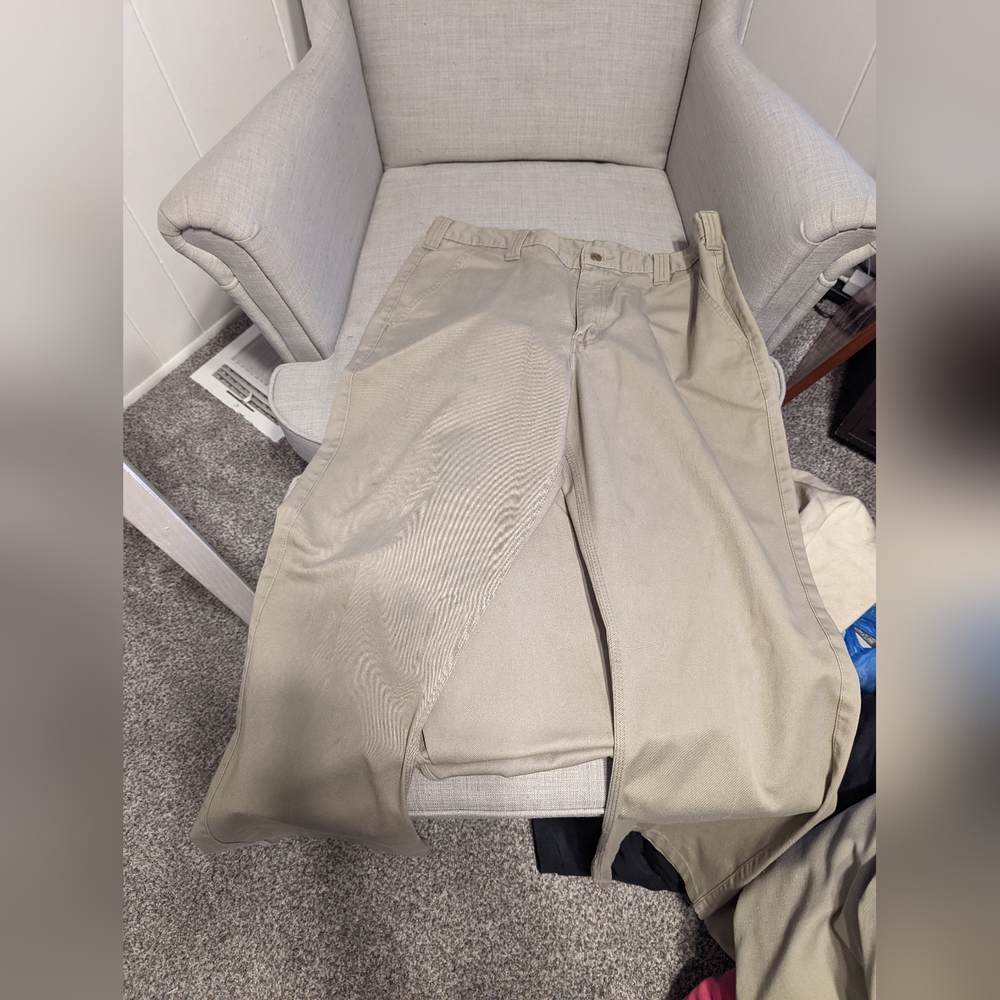 Carhartt khaki twill pants